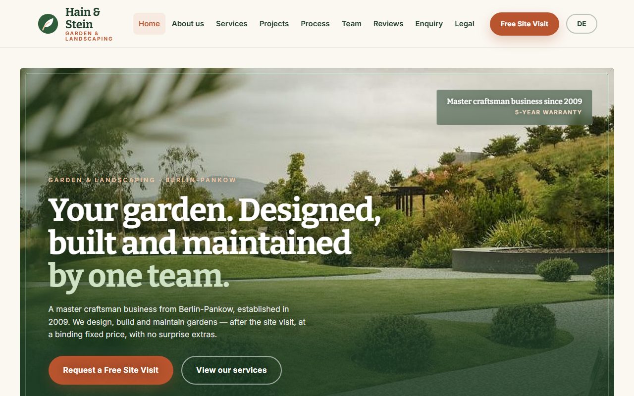 Hain & Stein Gartenbau, Landscaping