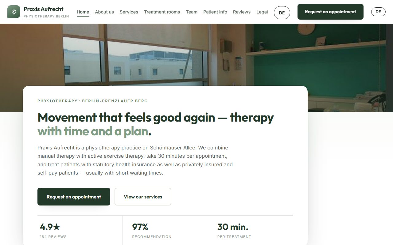 Praxis Aufrecht, Physio