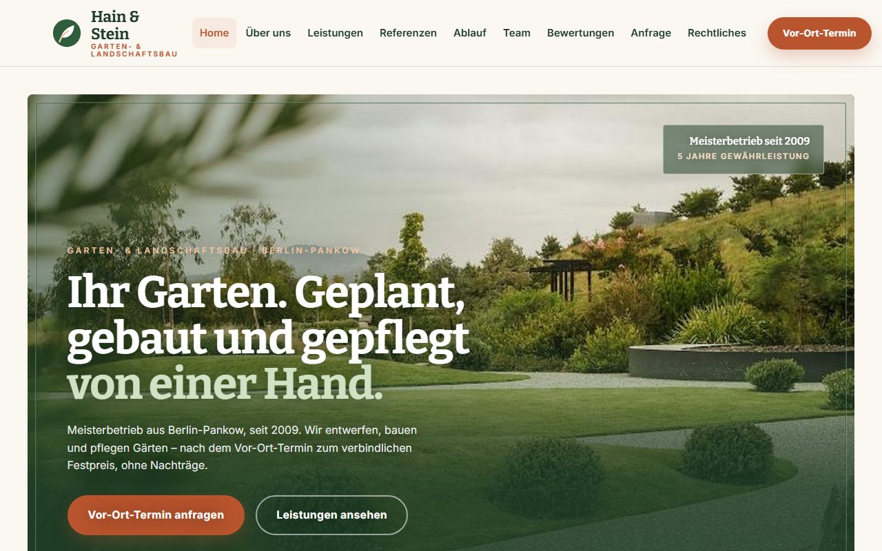 Hain & Stein Gartenbau, Landscaping